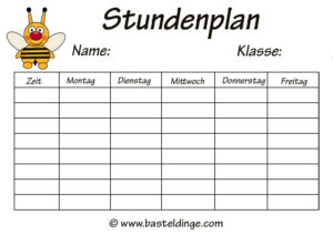 stundenplan-biene