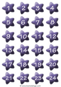 advenskalenderzahlen-lila-lebkuchensterne