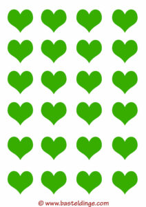 Große frosch grüne Herzen Muster