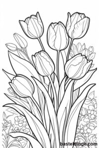 Tulpen Ausmalbilder