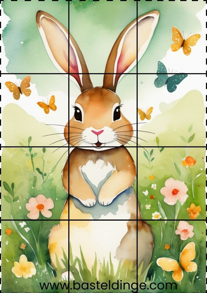Osterhase auf der Wiese