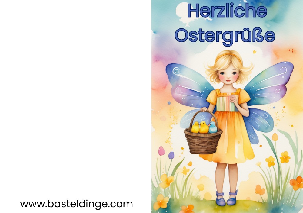 Kleine Fee herzliche Ostergrüße